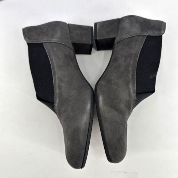 Eric Michael Gayle Women Suede Leather Block Heel Slip On Pumps Gray Size 40 10 - Picture 6 of 11